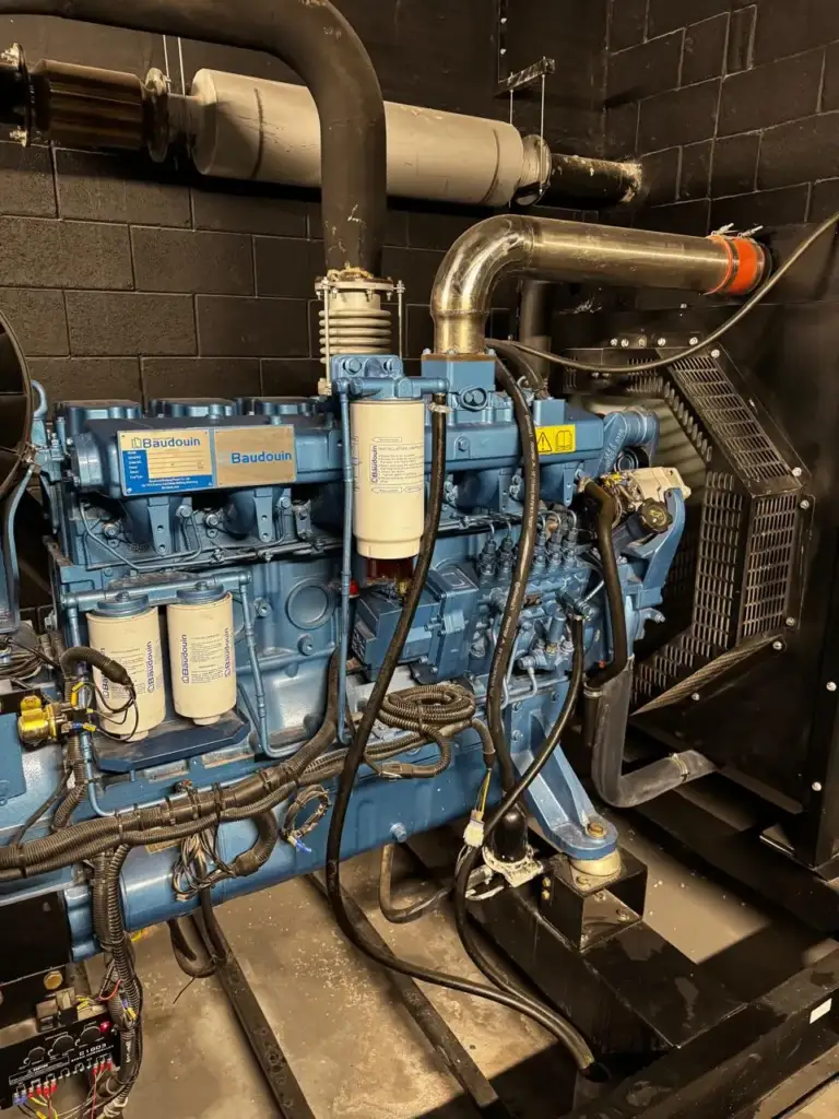 Motor diesel de gerador com filtros de combustível e óleo