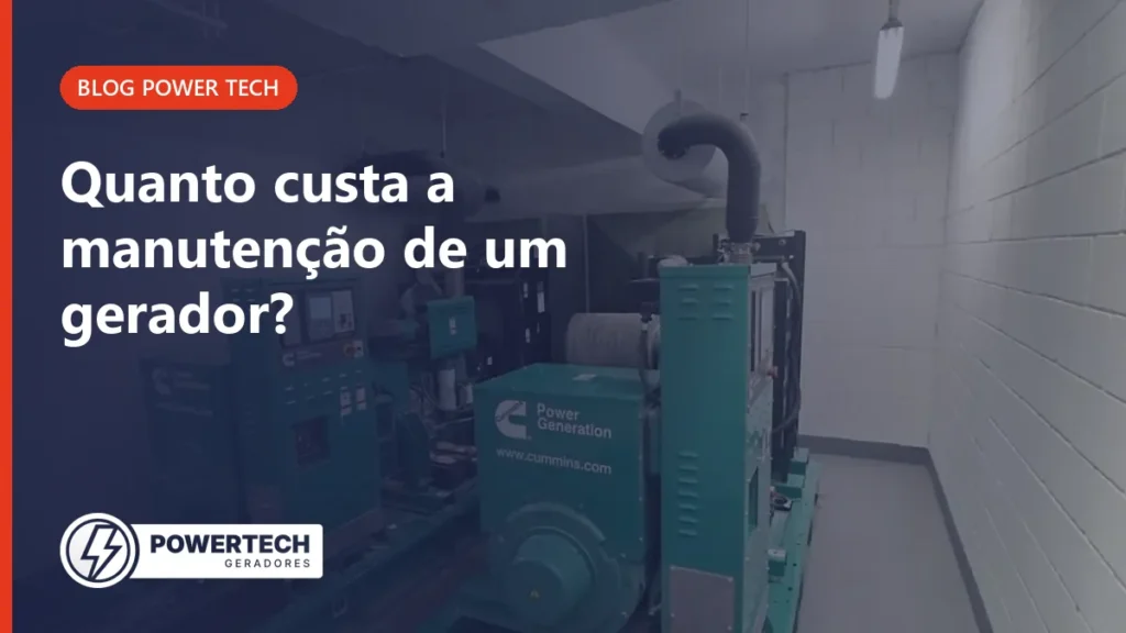 Dois geradores Cummins em casa de máquinas em São Paulo