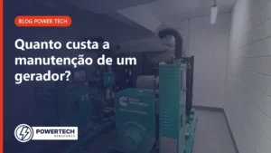 Dois geradores Cummins em casa de máquinas em São Paulo